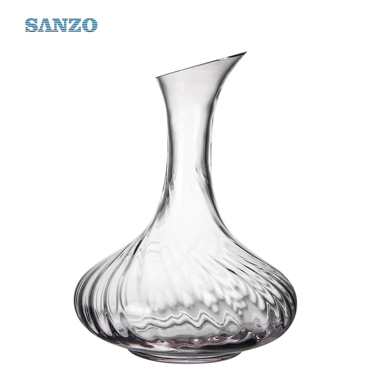 Artesanal soprado de cristal sem chumbo de alta qualidade decantador de vinho da turquia